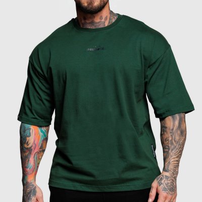 Iron Aesthetics Oversize tričko Major zelené – Zboží Mobilmania