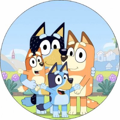 Jedlý papír Bluey 19,5cm - Magic – Zboží Dáma