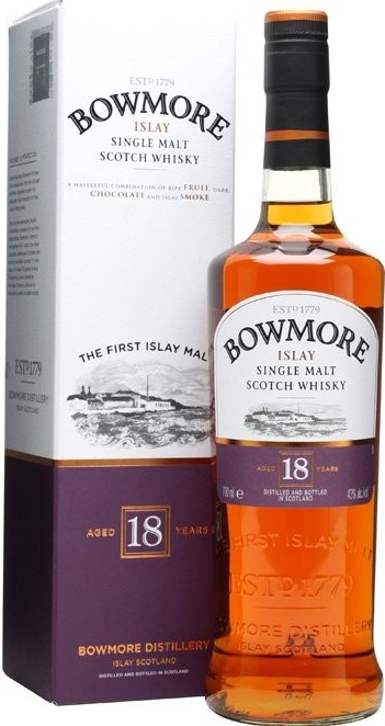 Bowmore 18y 43% 0,7 l (holá láhev)