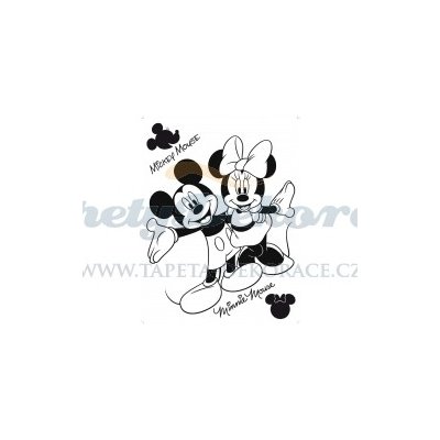 AG Design AGF00875 Samolepicí dekorace Mickey mouse velour (65 x 85 cm)