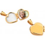 iZlato Forever Medailon na fotografii zlaté srdíčko IZ14859 – Hledejceny.cz