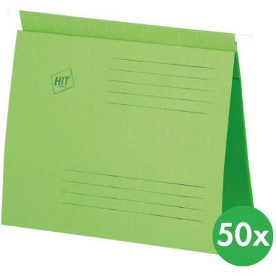 HIT Office Závěsné desky s rychlovazačem A4 zelené 50 ks – Zboží Živě