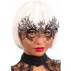 Karnevalový kostým Carnival Toys Černá kovová škraboška lux