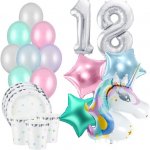 MojeParty Party set Unicorn stars pro 6 osob s balónky – Zboží Dáma