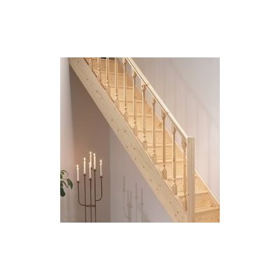 Dolle Mlynářské schody DOLLE PARIS rovné bez podstupnic smrk 280.5cm, se sloupky – HobbyKompas.cz