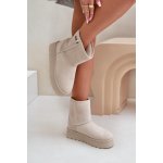 Big Star vysoké dámské sněhule na platformě hnědé – Zboží Dáma