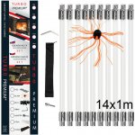 Turbo Premium Rotační kartáč na čištění komína set 14 m – Hledejceny.cz