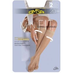 Omsa Minifit 20 DEN A`2 2-pack podkolenky caramello/odstín béžové