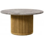 Tribu Odkládací stolek Otto, kulatý 60x32 cm, rám teak, deska teak – Hledejceny.cz
