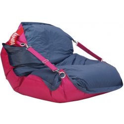 BeanBag Duo 189 x 140 cm pink / jeans