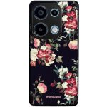 Mobiwear Glossy - Xiaomi Redmi Note 13 Pro 4G / Poco M6 Pro 4G - G040G - Růže na černé – Zboží Živě