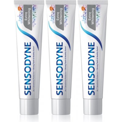 Sensodyne Extra Whitening 3 x 75 ml – Zboží Dáma