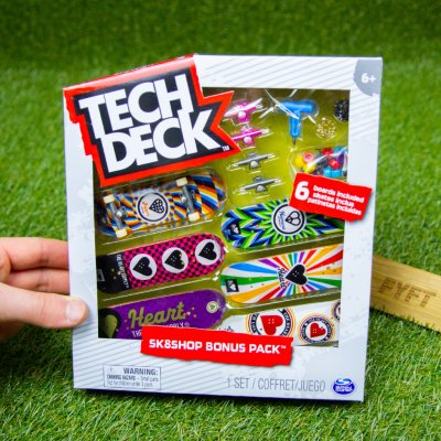 TechDeck Fingerboard Sk8shop bonus pack 6ks The Heart Supply – Zbozi.Blesk.cz