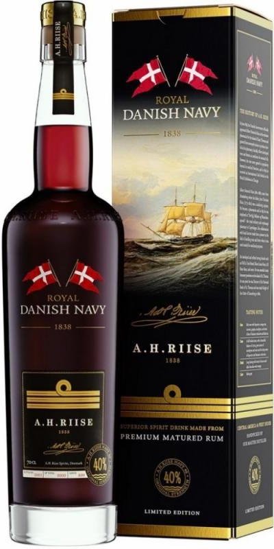A.H.Riise Royal Danish Navy Rum 20y 40% 0,7 l (karton)