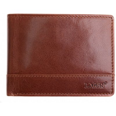 Pánská kožená peněženka Lagen 64665 T koňakově hnědá