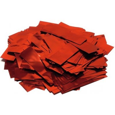 Tcm Fx Metalické obdélníkové konfety 55x18mm červené 1kg