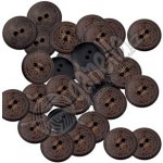 Knoflík dřevěný s ornamentem 18mm – Hledejceny.cz