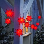 Weltbild LED Řetěz Vánoční hvězda červená 776411 – Hledejceny.cz