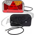 Svítilna zadní 7-dílná 12v/33v p ft-170pt led s trojúhelníkem a osvětlením spz, kabel 1m 0205373_A, , , – Hledejceny.cz