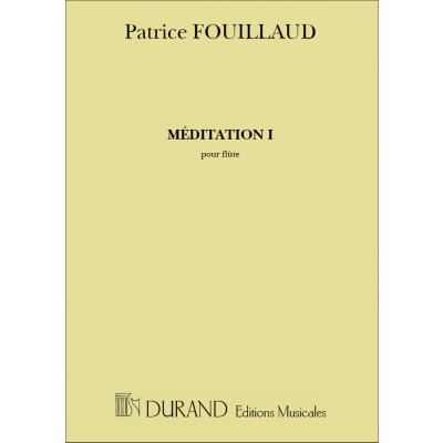 Editions Durand Noty pro flétny Meditation I Flute