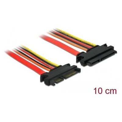 DeLock Prodlužovací kabel SATA 22 pin 10cm červená 84917 – Zbozi.Blesk.cz