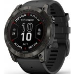 Garmin Fenix 7X PRO 51 mm Sapphire, Solar, Carbon Gray DLC Titanium / Black 010-02778-11 – Zboží Živě