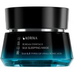 KORIKA Korean Heritage Silk & 8 Types of Hyaluronic Acid Silk Sleeping Mask hydratační a vyživující pleťová maska na noc 50 ml – Zboží Dáma