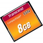 Transcend CompactFlash 8 GB TS8GCF133 – Sleviste.cz