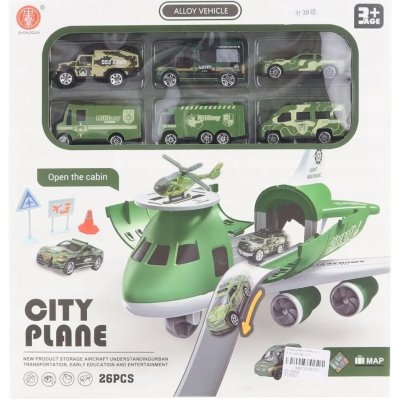 Lamps Letadlo vojenské s autíčky – Hledejceny.cz