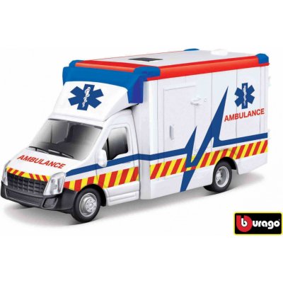 Bburago servisní vozidla Ambulance with Stretcher 1:43 – Zboží Mobilmania