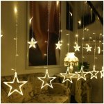 BERGE LED světelný závěs hvězdy 2,5 m – Sleviste.cz