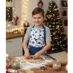 Forbyt Dětská zástěra Mikuláš modrá 50x70cm – Zboží Dáma