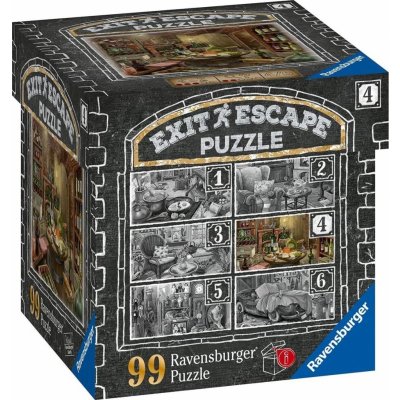 RAVENSBURGER Únikové EXIT Strašidelné sídlo 4: Ve vinném sklípku 99 dílků