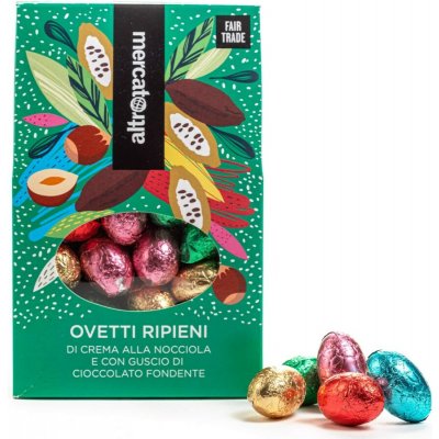 AltroMercato Vajíčka z hořké čokolády plněné lískooříškovým krémem 170 g – Sleviste.cz