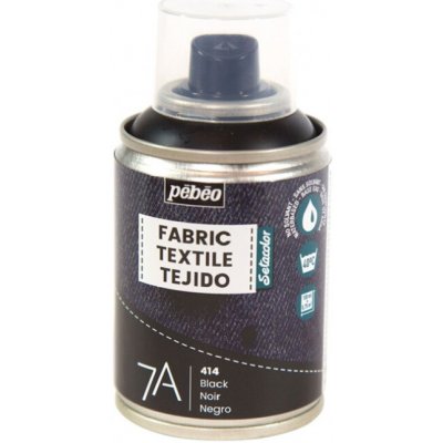 Pébéo 7A barva na textil ve spreji 100 ml 14 black – Zboží Dáma