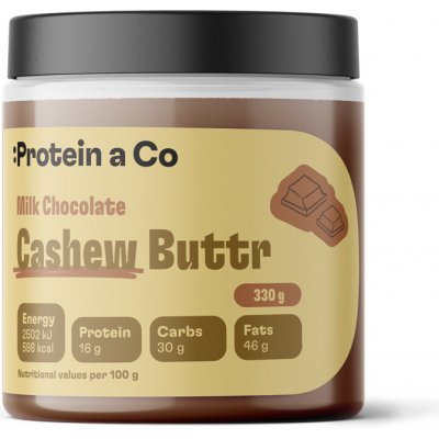 Protein&Co Kešu krém s mléčnou čokoládou 330 g – Zboží Mobilmania