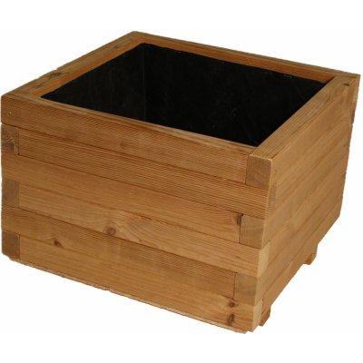 Krušnohorský nábytek Dřevěný květináč Flor Thermowood 1KVT1 37 x 37 x 31 cm borovice přírodní bez nátěru