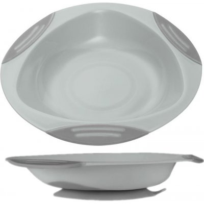 Baby Ono dětský plastový talíř 16 cm s přísavkou šedý – Sleviste.cz