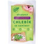 ALLNATURE Bezlepkový chlebík se semínky 350 g – Zboží Dáma