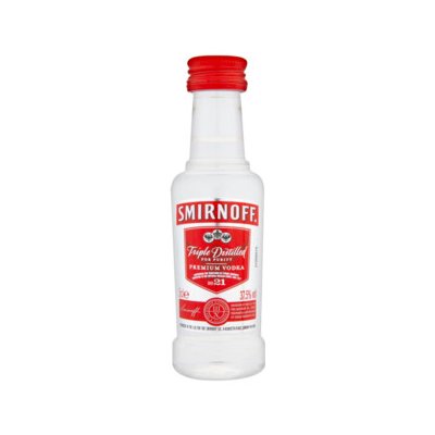 Mini Smirnoff Red 37,5% 0,05l (holá láhev)