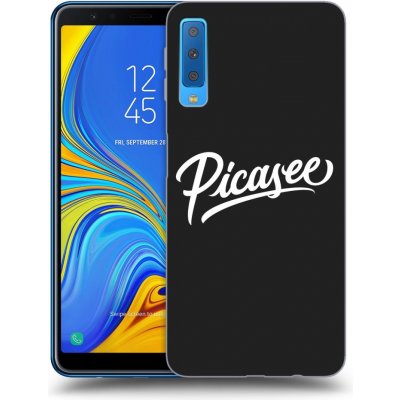 Pouzdro Picasee silikonové Samsung Galaxy A7 2018 A750F - Picasee - White černé – Zbozi.Blesk.cz