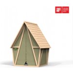 Exit Toys Domeček a stan z cypřišového dřeva Yuki 100 Playhouse s plátnem s magnetickým uzavíráním od 24 měsíců – Sleviste.cz