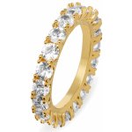 Troli Třpytivý pozlacený prsten se zirkony VBR039G A – Hledejceny.cz