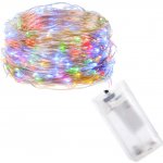 SPRINGOS LED řetěz Nano 1m 10LED 2xAA multicolor – Hledejceny.cz