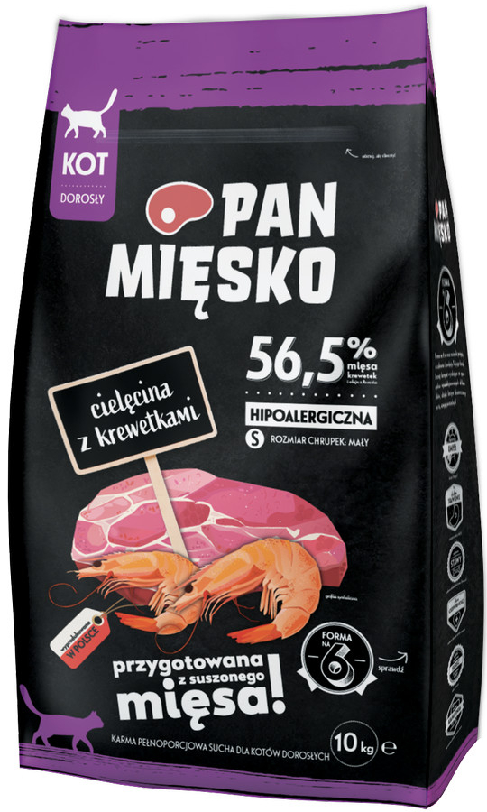 MELT MEAT Telecí maso s krevetami S 10 kg