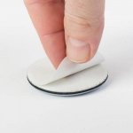 Walteco kluzák univerzální Ø 50 mm samolepící šedý 2 ks – Zboží Dáma