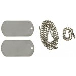MFH Dog-Tags psí štítky matný nerez s nerez řetízkem – Zboží Dáma