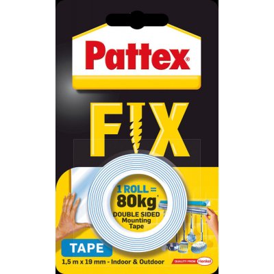 Pattex Super Fix Montážní páska oboustranná 19 mm x 1,5 m – Hledejceny.cz