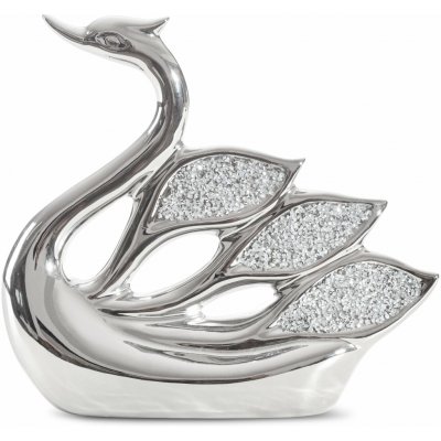 EUROFIRANY DEKORAČNÍ FIGURKA PALMERU 27X8X26 CM STŘÍBRNÁ – Hledejceny.cz