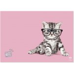 CurePink podložka na stůl Studio Pets Kočky Cats 495 cm x 345 cm TSEH521 – Sleviste.cz
